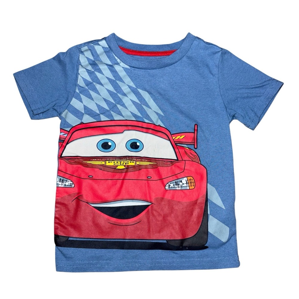 Disney Pixar Cars Blue Graphic Tee Size 3T